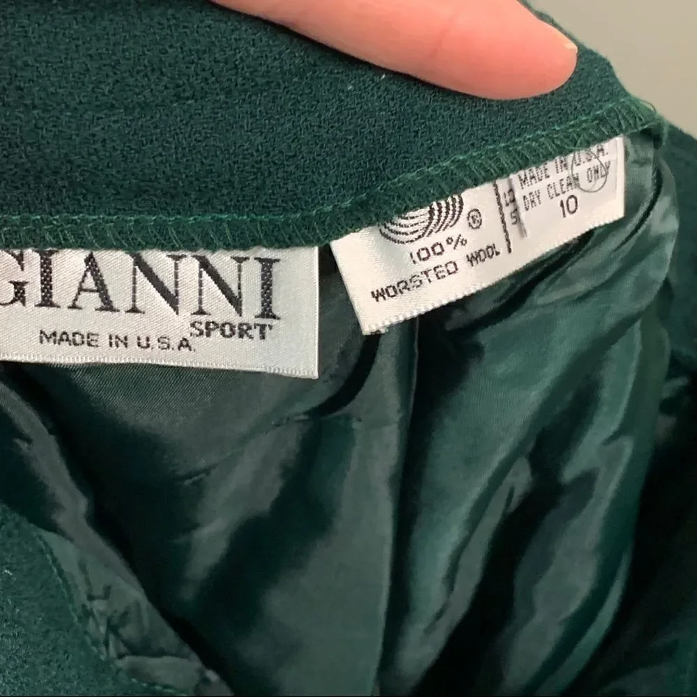 GIANNI Sport 3pc Evergreen Jacket Pant Skirt Suit